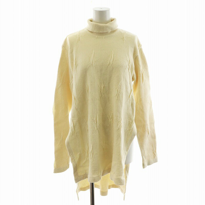 【中古】イッセイミヤケ ISSEY MIYAKE 90年代 ヴィンテージ ニット セーター ロング丈 長袖 タートルネ..