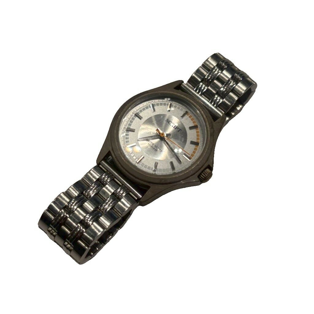CARTIER - 【中古】SCRIPT 腕時計 ジャンク クォーツ シルバーカラー ■GY99 メンズ 【ベクトル 古着】 260410