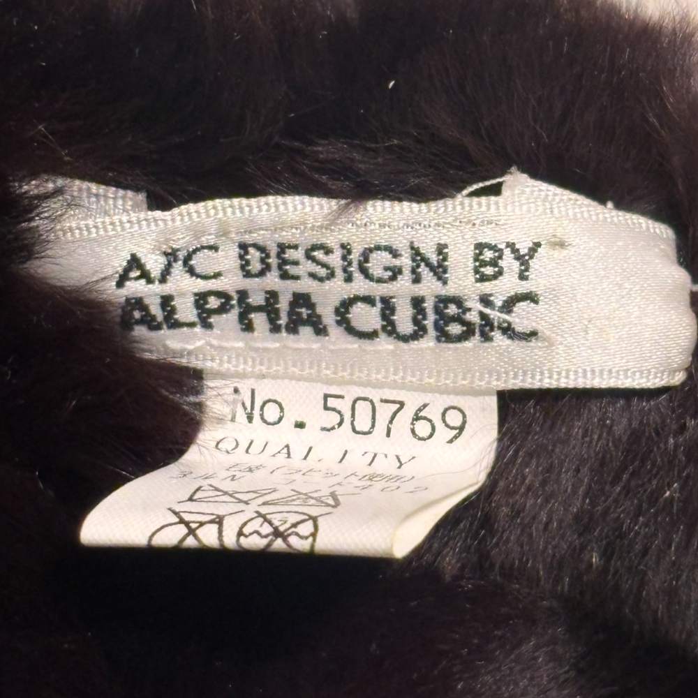【中古】アルファキュービック ALPHA CUBIC ストール マフラー ティペット こげ茶...