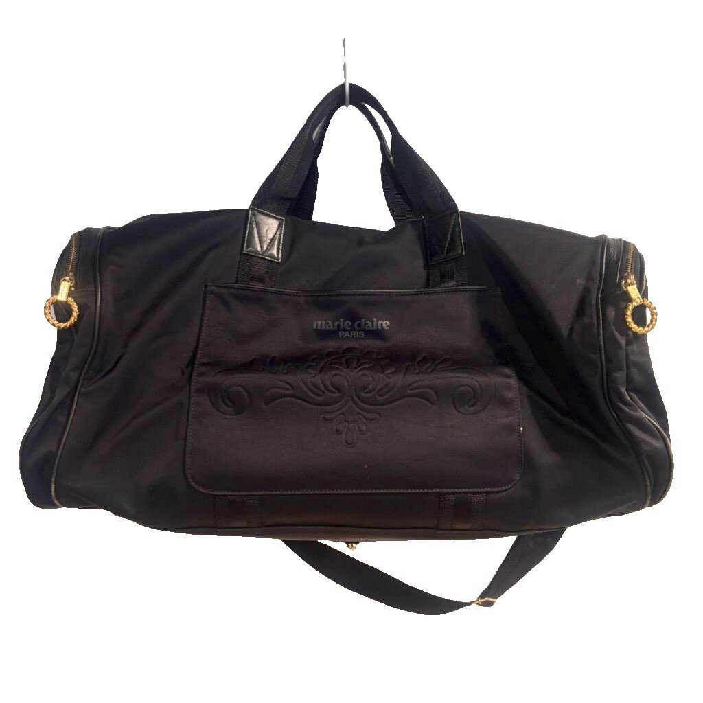 【中古】マリクレール MARIE CLAIRE ボストンバッグ ショルダー ナイロン 黒 ブラック ■GY99 レディース 【ベクトル 古着】 260528