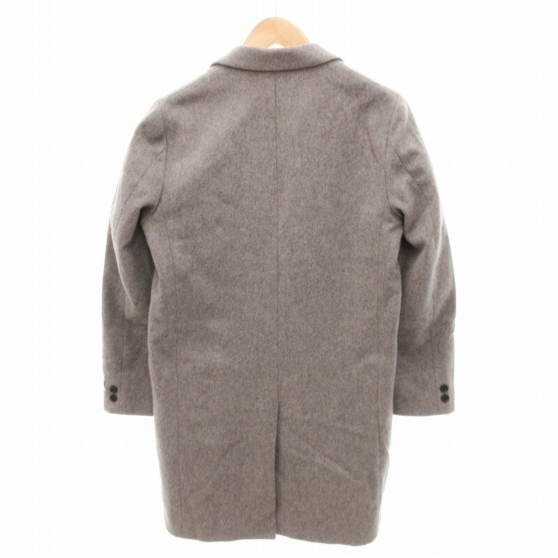 【中古】B&Y ユナイテッドアローズ BEAUTY&YOUTH ビューティー&ユース GARDENA チェスターコート ジャケット ウール ミドル丈 S グレー /HO◇ 0207 メンズ 【ベクトル 古着】 250207