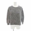 【中古】マッキントッシュフィロソフィー MACKINTOSH PHILOSOPHY ニット セーター 混紡 長袖 38 白 黒 ホワイト ブラック /HO◇ 0226 レディース 【ベクトル 古着】 250226