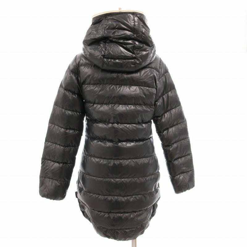 【中古】デュベティカ DUVETICA アチェ ACE ロングダウンコート フーデット フルジップ シャイニーナイロン 38 チャコールグレー D.1140N00 /GV レディース 【ベクトル 古着】 250303