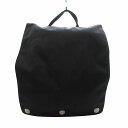 【中古】naoto satoh BAG リュックサック バッグ ロゴ パッチ ナイロン 黒 ブラック /HO△ 0324 レディース 【ベクトル 古着】 250...