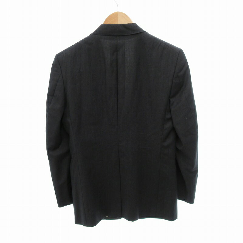 【中古】エルメネジルドゼニア Ermenegildo Zegna MOLTO BRAVO ビジネススーツ セットアップ ジャケット パンツ 背抜き 2B 裏地 ペイズリー柄 ウール チャコール /HO△ 0325 メンズ 【ベクトル 古着】 250325