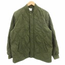 【中古】コーエン coen 美品 24AW サーモライトキルティングブルゾン 中綿 ジャケット M カーキ 7560-646-0200 /GV メンズ 【ベクトル 古着】 250324(4)