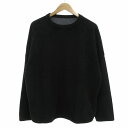 【中古】エンハンス エレメント Enhance Element プルオーバー トレーナー フリースシャツ 長袖 起毛 オーバーサイズ M ブラック /UO メン...