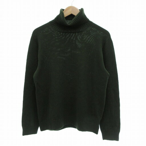 【中古】301 トレチェントウノ セーター ニット タートルネック ウール 48 ダークグリーン /UO メンズ 【ベクトル 古着】 250505 【中古】301 トレチェントウノ セーター ニット タートルネック ウール 48 ダークグリーン /UO メンズ 【ベクトル 古着】 250505