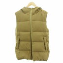 【中古】ドレステリア DRESSTERIOR ダウンベスト リバーシブル フード ジップアップ 36 茶 ブラウン ベージュ /HO レディース 【ベクトル 古...
