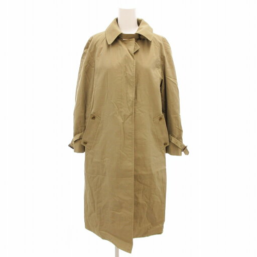 【中古】アクアスキュータム AQUASCUTUM トレンチコート ネックベルト 裏地チェック ロング 英国製 カーキ /FF ■WY レディース 【ベクトル 古着】 250218 【中古】アクアスキュータム AQUASCUTUM トレンチコート ネックベルト 裏地チェック ロング 英国製 カーキ /FF ■WY レディース 【ベクトル 古着】 250218