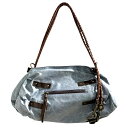 【中古】Cuir Jouer Cube キュイールジョエキューブ 2WAY トートバッグ ハンドバッグ ショルダーバッグ 馬革 レザー 編み紐 青系 ブルー レ...
