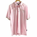 【中古】ショーンジョン Sean John ポロシャツ ロゴ刺? 半袖 ピンク XL 大きいサイズ メンズ 【ベクトル 古着】 250604(4)