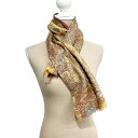 【中古】エトロ ETRO スカーフ ストール シルク混 マルチカラー 黄 イエロー ■WY レディース 【ベクトル 古着】 250724