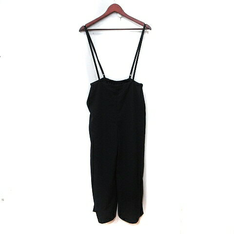 【中古】アーバンリサーチ URBAN RESEARCH ITEMS パンツ サロペット サスペンダー F 黒 ブラック /YI レディース 【ベクトル 古着】 241111