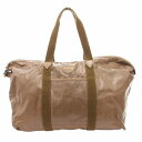 【中古】ピエールカルダン Pierre Cardin ハンドバッグ ボストン 肩掛け ヘンリボーン柄 PVC キャンバス 茶 ブラウン /GV レディース 【ベ...