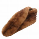 【中古】ノーブランド 美品 マフラー ティペット ミンクファー 毛皮 茶 ブラウン /FF レディース 【ベクトル 古着】 250313