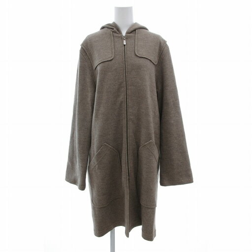 【中古】エヴェックス バイ クリツィア EVEX by KRIZIA フーデットコート ウール ミドル ハーフ丈 40 茶 ブラウン /UO レディース 【ベクトル 古着】 250313 【中古】エヴェックス バイ クリツィア EVEX by KRIZIA フーデットコート ウール ミドル ハーフ丈 40 茶 ブラウン /UO レディース 【ベクトル 古着】 250313