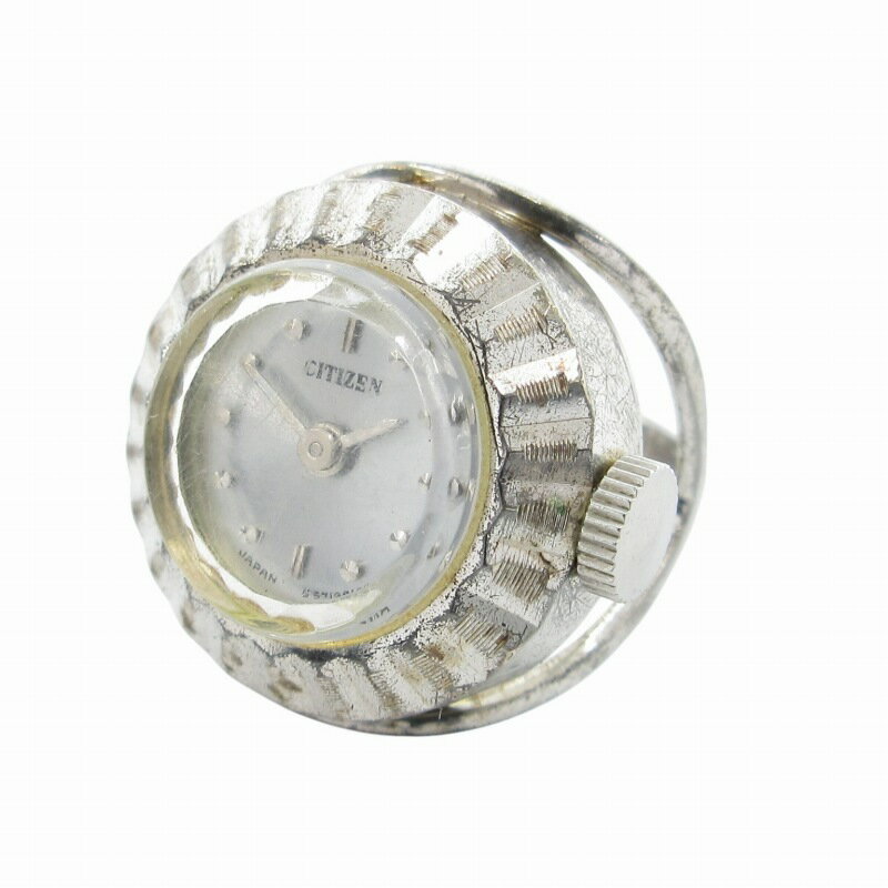 【中古】シチズン CITIZEN リング時計 ウォッチ アナログ 手巻き 10号 シルバーカラー /GV ■GY18 レディース 【ベクトル 古着】 250405
