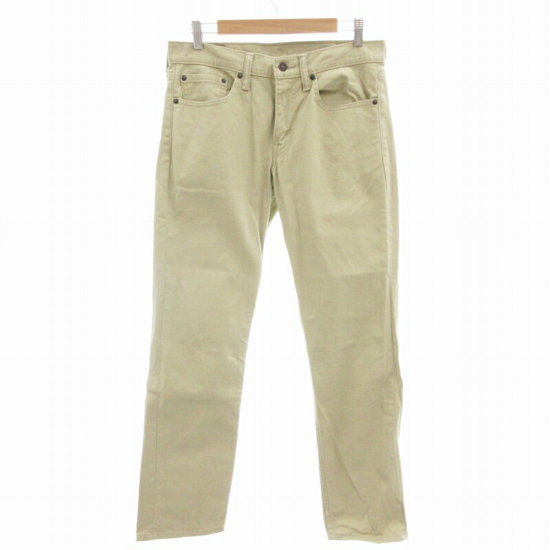 【中古】リーバイス Levi's 511 チノパン カラーデニム パンツ ストレート W31 L32 ベージュ ■GY27 /TZ メンズ 【ベクトル 古着】 250228