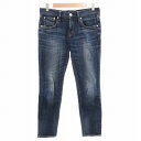 【中古】レッドカード RED CARD anniversary 25th スキニーデニムパンツ ジーンズ ストレッチ 24 インディゴブルー 25506 /GV...