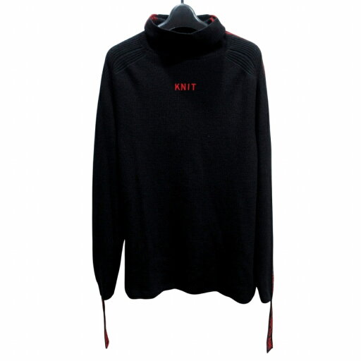【中古】ダブレット doublet 美品 17AW JACQUARD TAPE ATTACHED RIB KNITWEAR ジャカード テープ アタッチド リブニットウェア セーター ハイネック M 黒 ブラック 0320 メンズ 【ベクトル 古着】 250320 【中古】ダブレット doublet 美品 17AW JACQUARD TAPE ATTACHED RIB KNITWEAR ジャカード テープ アタッチド リブニットウェア セーター ハイネック M 黒 ブラック 0320 メンズ 【ベクトル 古着】 250320