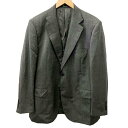 【中古】アクアスキュータム AQUASCUTUM テーラードジャケット ブレザー ウール モヘヤ混 背抜き 2B 104BB7 約L 灰 グレー 0903 【ベクトル 古着】 250903