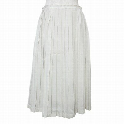 【中古】マイケルマイケルコース Michael michael kors プリーツスカート ひざ丈 ペチコート付き 4 S相当 アイボリー X レディース 【ベクトル 古着】 250630