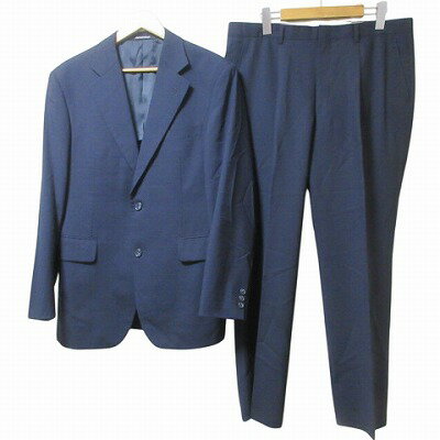 【中古】MATSUZAKAYA 松坂屋 スーツ セットアップ シングル テーラード ジャケット 2B 背抜き パンツ スラックス ウール ビジネス AB6 L相当 紺 ネイビー X メンズ 【ベクトル 古着】 250627 【中古】MATSUZAKAYA 松坂屋 スーツ セットアップ シングル テーラード ジャケット 2B 背抜き パンツ スラックス ウール ビジネス AB6 L相当 紺 ネイビー X メンズ 【ベクトル 古着】 250627
