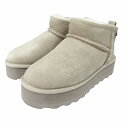 【中古】ベアパウ BEARPAW 美品 ムートンブーツ アンクルブーツ 厚底 ラメ グリッター ロゴ 22cm ベージュ系 0627 レディース 【ベクトル 古...