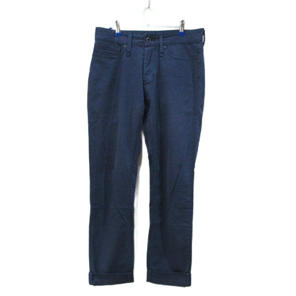 【中古】デンハム DENHAM RAZOR スリムフィットパンツ ストレッチ コットン 紺 ネイビー 約M メンズ 【ベクトル 古着】 250815