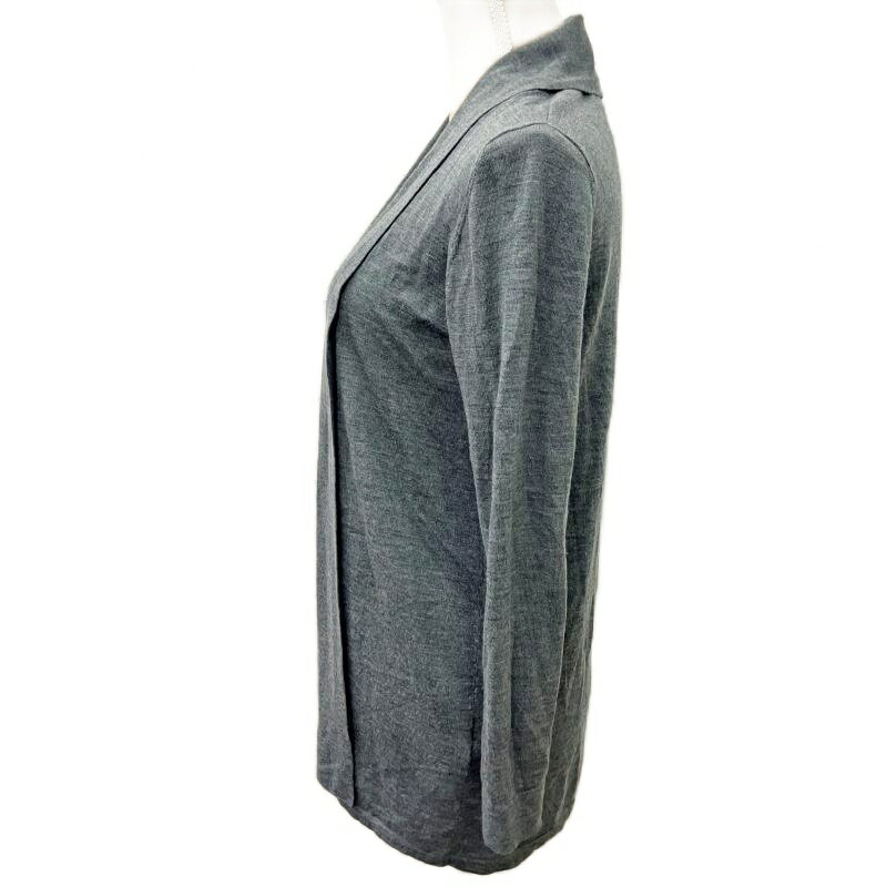 【中古】ユナイテッドアローズ UNITED ARROWS ロングカーディガン ニット ウール シルク混 カシミヤ混 灰 グレー 0904 レディース 【ベクトル 古着】 250904 2