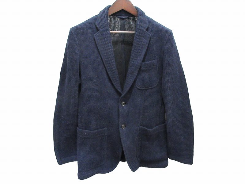 Rakuten - 【中古】エストネーション ESTNATION ジャケット 上着 ニットジャケット ネイビー L メンズ 【ベクトル 古着】 260308