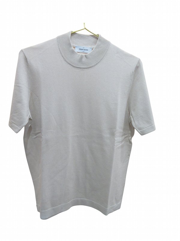 【中古】未使用品 グランサッソ GRAN SASSO セーターモックネックベージュ メンズ 【ベクトル 古着】 260308（楽天・ブランド古着ベクトルプレミアム店）
