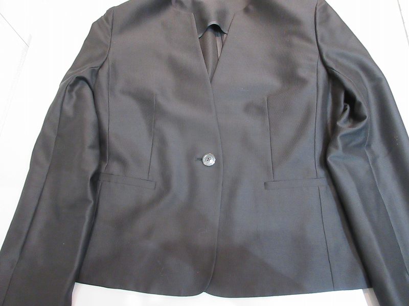 【中古】ポールスチュアート PAUL STUART ジャケット ノーカラー ブラック 4 レディース 【ベクトル 古着】 260510 3