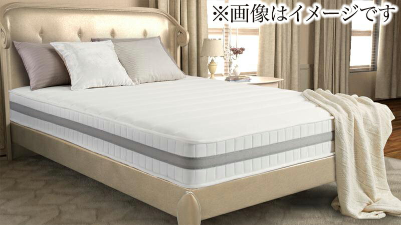 Queen - 日本人技術者設計 超快眠 マットレス 抗菌防臭防ダニ ホテルプレミアム ボンネルコイル硬さ：かため クイーン