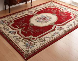 Rakuten - ラグ イタリア製ジャガード織りクラシックデザインラグ 65×110cm