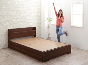 Rakuten - 工具いらずの組み立て・分解簡単収納ベッド ベッドフレームのみ セミダブル
