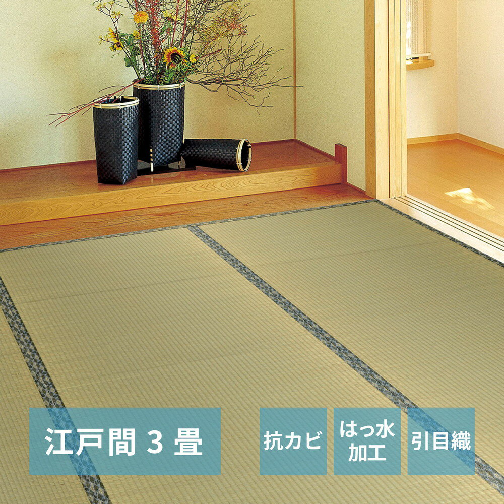 Rakuten - い草カーペット 白馬（はくば） 江戸間 3畳（174×261）