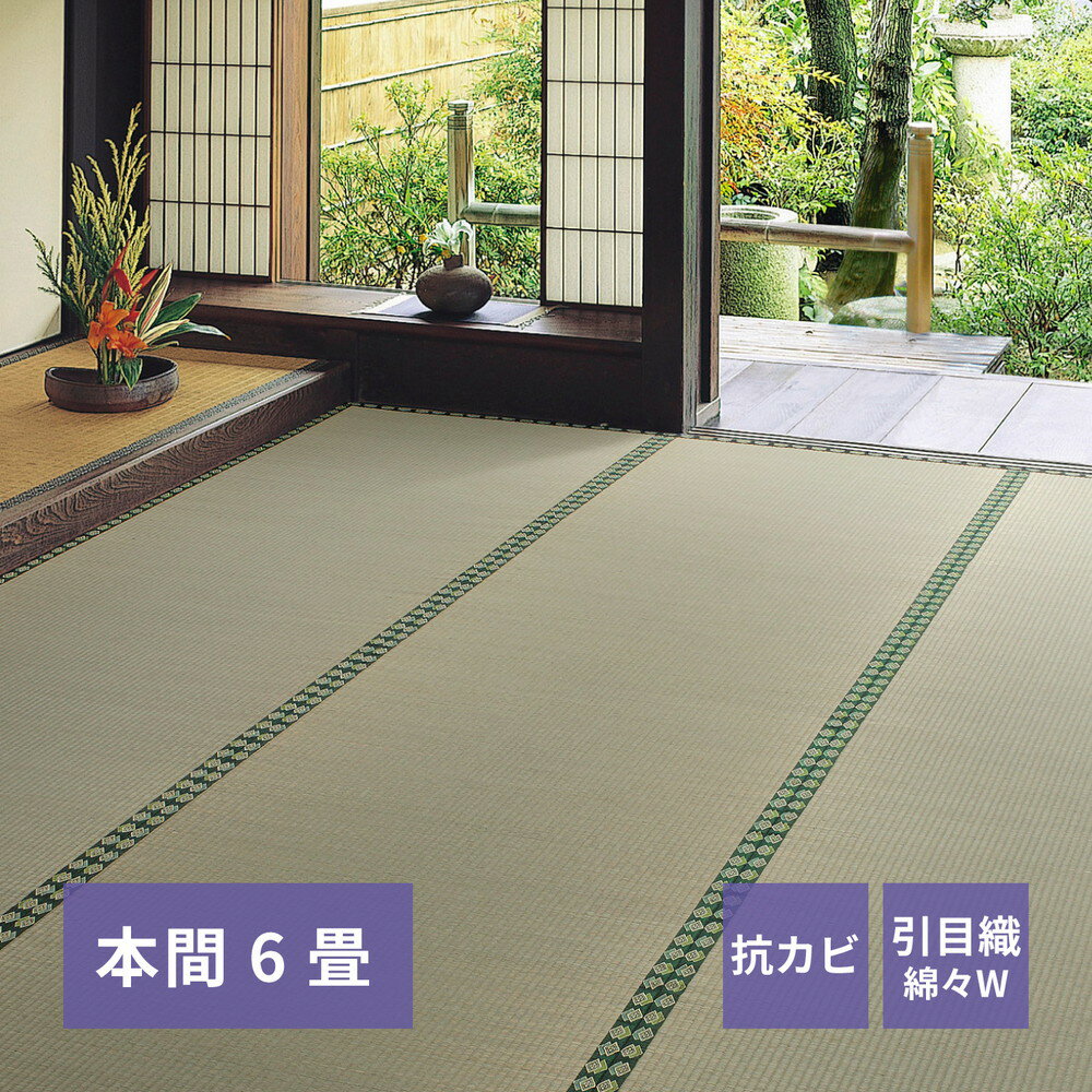 Rakuten - おもてなし い草カーペット 雅（みやび） 本間 6畳（286×382）