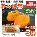 甲州名産 山梨県産 あんぽ柿 秀品 160g×3袋(9〜12個入) (1袋あたり160g(M〜Lサイ ...