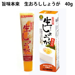 ムソー 旨味本来 生おろししょうが チューブ入 40g 8本