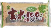 秋田白玉 玄米よもぎもち 270g/6切 6パック