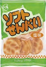 香ばしくあみ焼きした、塩味のサクッと軽いおせんべいです。2枚入りの個包装。原材料：うるち米（国内産）、植物油脂（米油・パーム油）、食塩内容量：2枚×6　数量：15袋　製造販売者：ウイングフーズ