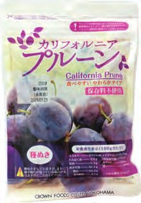 クラウンフーヅ カリフォルニアプルーン チャック付 　150g×12パック