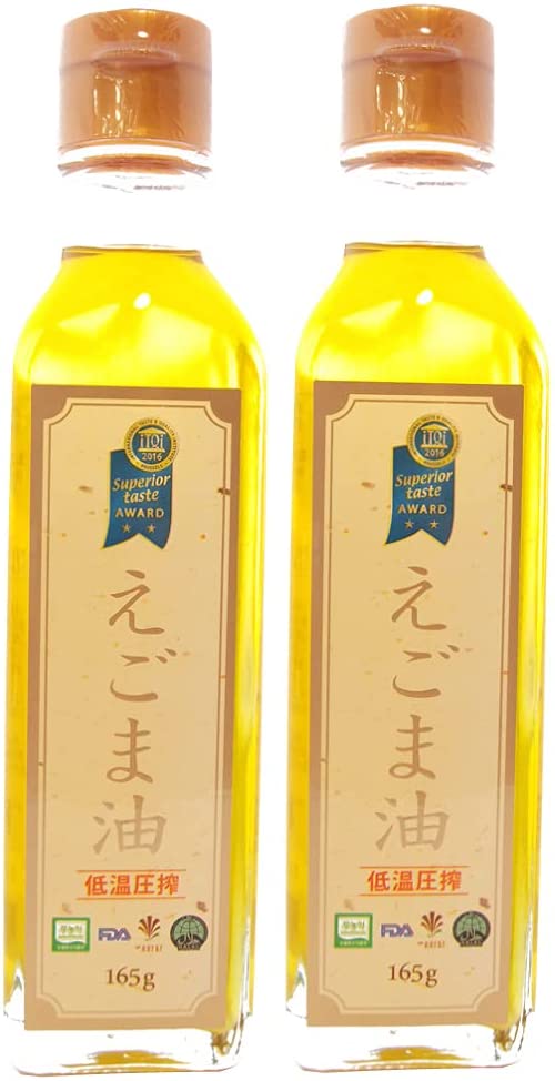 池栄青果 えごま油 低温圧搾 165gビン×4本