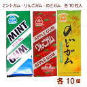 サンコー ミントガム10粒・りんごガム10粒・のどガム10粒 各10個(合計30個) 母の日