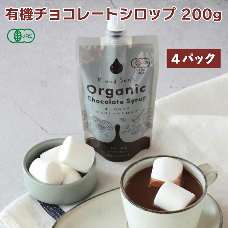 エンテック 有機チョコレートシロップ 200g 4本