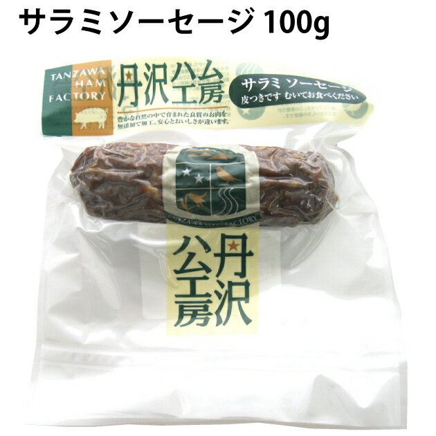 ハム・ソーセージ　丹沢ハム工房 サラミソーセージ 丹沢高原豚使用 100g×5パック