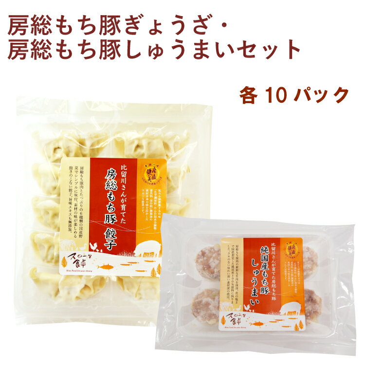 千葉産直サービス 房総もち豚ぎょうざ・房総もち豚しゅうまいセット 各10パック 合計20パック 