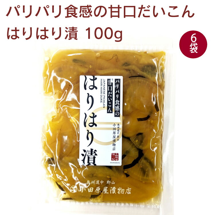 小田原屋 はりはり漬 100g ×6袋 母の日